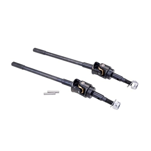 KUENCE 2 STÜCKE Hartstahl Vorderachse CVD AR44 Antriebswelle Dogbone for for Axial SCX10 II 90046 90047 RC Crawler Spielzeug Universalteile von KUENCE
