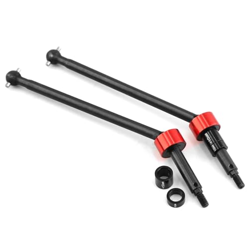 KUENCE 2 Stück Stahl Metall vorne hinten Antriebswelle CVD Antriebswelle 86246 for HPI Savage X Flux XL 1/8 RC Auto Upgrade Teile Zubehör von KUENCE
