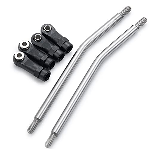 KUENCE 2 Stücke Aluminiumlegierung Hinterer Messerarm/Verbindungsstange 90048 RR10 1/10 RC Crawler Auto Upgrade Teile(Link Rod) von KUENCE