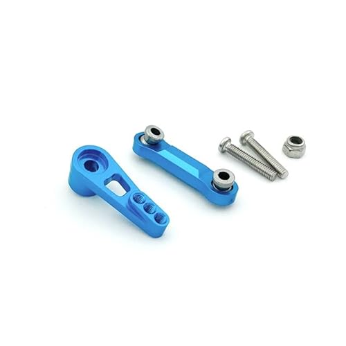 KUENCE 25T Servo Arm Horn Servo Zugstange for for wltoys A959 A959-B A949 A969 A979 RC Auto Upgrade Teile Zubehör(Blauw) von KUENCE