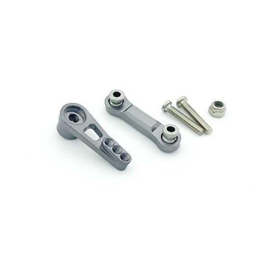 KUENCE 25T Servo Arm Horn Servo Zugstange for for wltoys A959 A959-B A949 A969 A979 RC Auto Upgrade Teile Zubehör(Titanium) von KUENCE