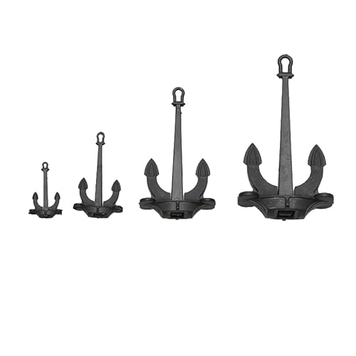 KUENCE 2PCS ABS Kunststoff Halle Anker Modell Modifikation Teile for RC Schiff Nautischen Kleinen Maßstab Simulation Boot DIY Zubehör (Color : Type3) von KUENCE