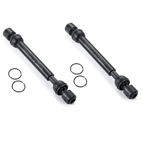 KUENCE 2Pcs 100mm-135mm Vorne und Hinten Stahl Antriebswelle SCX10 90047 1/10 RC Rock Crawler Auto Modell Upgrade Teile von KUENCE