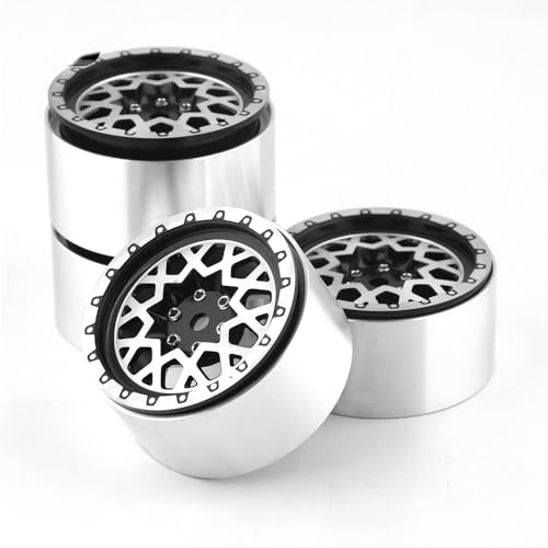 KUENCE 4 Stück Metall 2,2" Rhino Beadlock Felge mit glatter Kante for 1/10 RC Crawler Axial SCX10 RR10 90053 AX10 Wraith 90056 90045 90048 KUENCE 4 Stück Metall 2,2" Rhino Beadlock Felge mit glatter Kante for 1/10 RC Crawler Axial SCX10 RR10 90053 AX10 Wraith 90056 90045 90048 von KUENCE