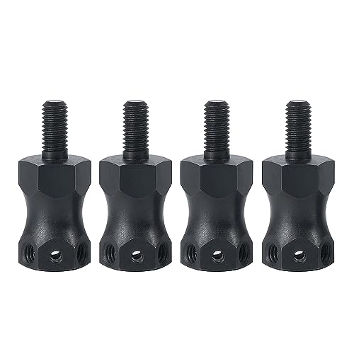 KUENCE 4 Stück Metalllegierung + 15 mm verlängerte Sechskantadapter U4 1/10 RC Car Buggy Upgrade-Teile von KUENCE
