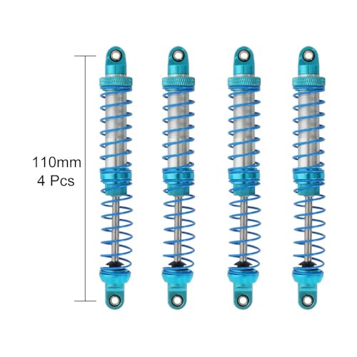 KUENCE 4 stücke RC. Rock Crawler Metall Öl Stoßdämpfer 70mm 80mm 90mm 100mm 110mm 120mm for SCX10. Gespenst TRX4 TRX6 AB. S IMA Sherpa(Blue 110mm) von KUENCE