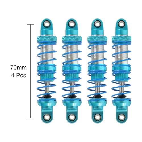 KUENCE 4 stücke RC. Rock Crawler Metall Öl Stoßdämpfer 70mm 80mm 90mm 100mm 110mm 120mm for SCX10. Gespenst TRX4 TRX6 AB. S IMA Sherpa(Blue 70mm) von KUENCE