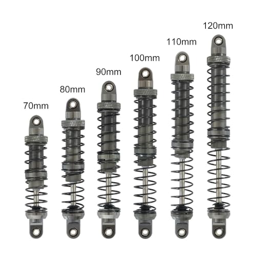 KUENCE 4 stücke RC. Rock Crawler Metall Öl Stoßdämpfer 70mm 80mm 90mm 100mm 110mm 120mm for SCX10. Gespenst TRX4 TRX6 AB. S IMA Sherpa(Blue 80mm) von KUENCE