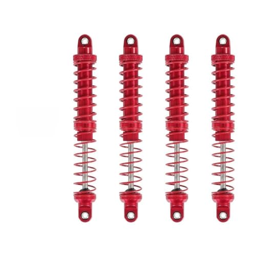 KUENCE 4 stücke RC. Rock Crawler Metall Öl Stoßdämpfer 70mm 80mm 90mm 100mm 110mm 120mm for SCX10. Gespenst TRX4 TRX6 AB. S IMA Sherpa(Red 110mm) von KUENCE