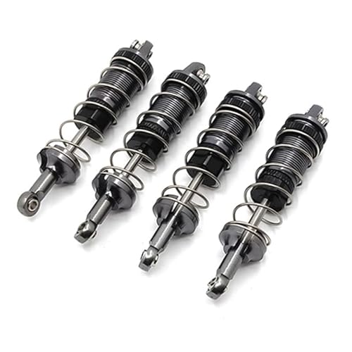 KUENCE 4Pcs Metal Oil Shock Absorber Damper MN128 MN86 MN86S MN86K MN86KS G500 1/12 RC Car Upgrade Parts Accessories(Gray) von KUENCE