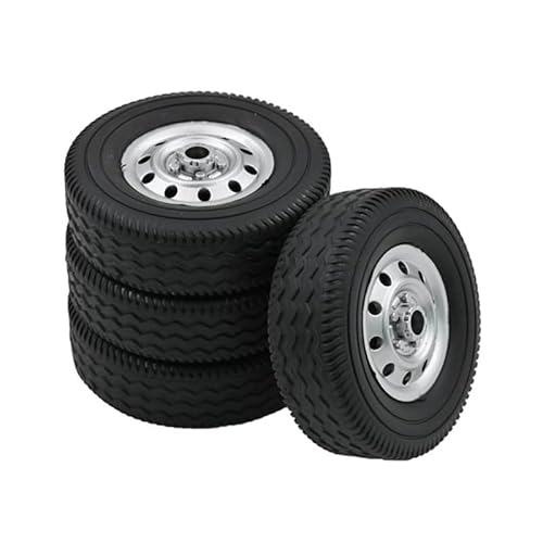KUENCE 4Pcs Rad Reifen Reifen for WPL D12 1/10 RC LKW Auto DIY Upgrade Ersatzteile Zubehör von KUENCE
