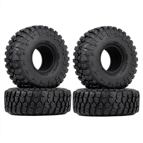 KUENCE 4pcs 1.9 Inch Rubber Tyre 120 * 43mm for 1/10 Rc Crawler Car TRX4 SCX10 All-Terrain Checkered Pattern Remote Control Car Accessory von KUENCE