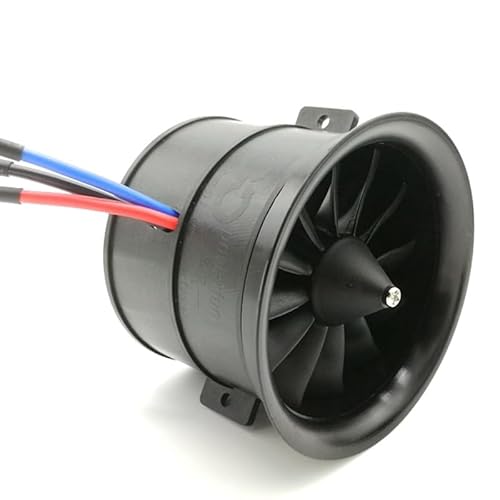 KUENCE 70-mm-12-Blatt-Kanalventilator-EDF-Einheit mit bürstenlosem 4S-3400-KV-Motor for RC-Flugzeuge(6S 2300KV) von KUENCE