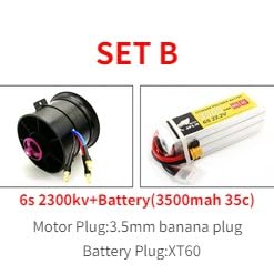 KUENCE 70-mm-12-Blatt-Kanalventilator-EDF-Einheit mit bürstenlosem 4S-3400-KV-Motor for RC-Flugzeuge(Set B) von KUENCE