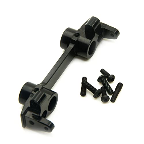 KUENCE Aluminiumlegierung vorne und hinten Stoßstangenhalterung SCX10 II 90046 90047 Wrangler 1/10 Automodell-Upgrade-Teile(Black Front) von KUENCE
