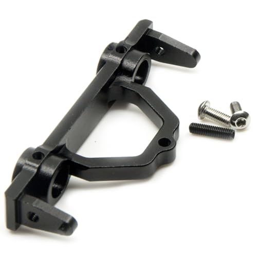 KUENCE Aluminiumlegierung vorne und hinten Stoßstangenhalterung SCX10 II 90046 90047 Wrangler 1/10 Automodell-Upgrade-Teile(Titanium 1Set) von KUENCE