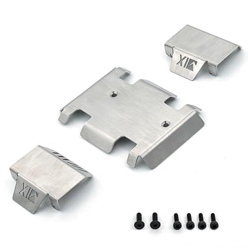 KUENCE Edelstahl Chassis Rüstung Achse Schutz Skid Platte for RGT EX86190 EX 86190 LC76 1/10 RC Crawler Auto Upgrade Teile von KUENCE