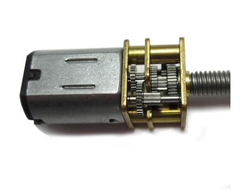 KUENCE GA12-N20 Mikro-Untersetzungsgetriebe-Gleichstrommotor mit Leitspindel 3V 6V 12V M4*55 15-30 U/min 50 U/min 60 U/min 100 U/min 150 U/min 200 U/min 300 U/min 500 U/min(12V-200RPM) von KUENCE