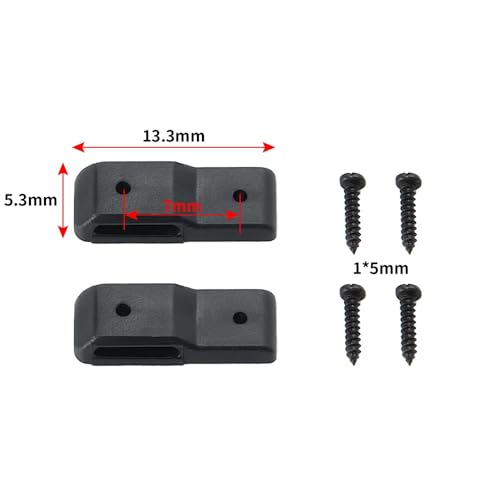 KUENCE Kunststoffscharniere Simulationsmodell Haubenscharnier Heckscheibenscharnier for 1:10 RC Crawler Auto for Axial SCX10 III AXI03007 DIY Teile(Hood Hinge) von KUENCE