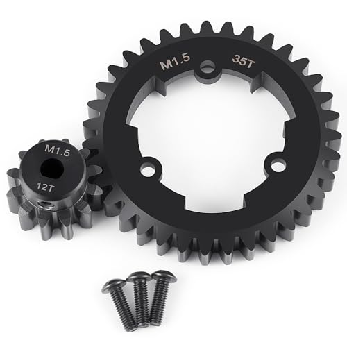 KUENCE M1.5 12T Motor Getriebe 35T Stirnradsatz 6S 77076-4 8S 77086-4 1/5 RC Monster Truck Upgrade Teile von KUENCE