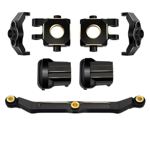 KUENCE Messing Gewicht Lenkverbindung Blöcke Knuckle Diff Abdeckung Nachlauf Blöcke for TRX4M TRX4-M 1/18 RC Crawler Auto Upgrade Teile(1 Set) von KUENCE