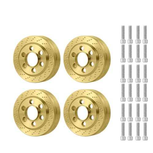 KUENCE Messing-innerer Gegengewichtsbilanz Gewichtsring 65g for 1,9-Zoll-Radrand for Axial einsetzen SCX10. Gespenst D90 RC. Raupenwagen(2Pair) von KUENCE
