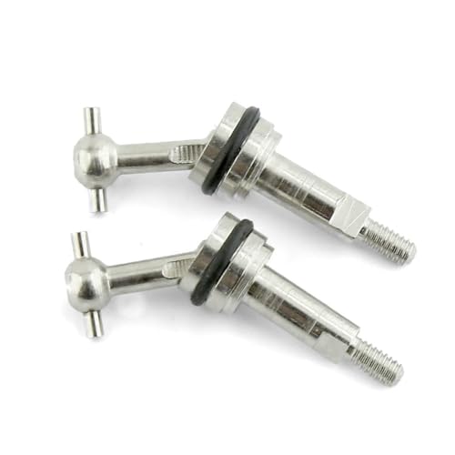 KUENCE Metall CVD 2 mm verlängertes Universalgelenkwellengetriebe for Mini-Q Wltoys K969 K979 K989 P929-20 1/28 RC Car Upgrade-Teile(B-2pcs) von KUENCE