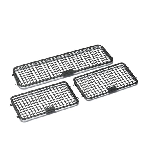 KUENCE Metall-Fensternetz for Bronco 2021 RC 3D-Grill im Maßstab 1:10, ferngesteuertes Crawler-Auto, Upgrade-Teile von KUENCE