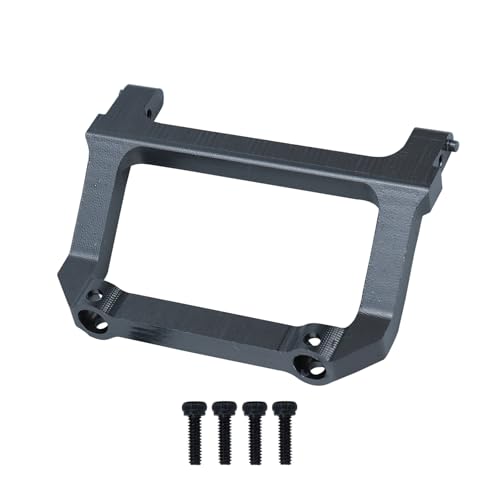KUENCE Metall-Frontstoßstangen-Halterungsrahmen for Axial SCX24 C10 AXI00001 1/24 RC Crawler Car Upgrade-Teile(Grey) von KUENCE