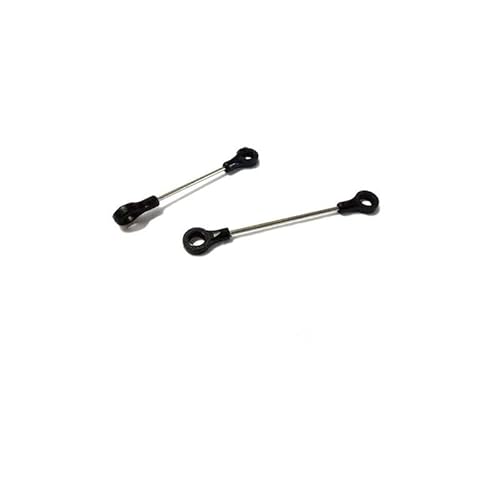 KUENCE Metall-Lenkspurstange Lenkgetriebestange verstärktes Spurstangen-Set for RC-Car 1:28 Mini-Q8 Q9(Steering Gear Rod) von KUENCE