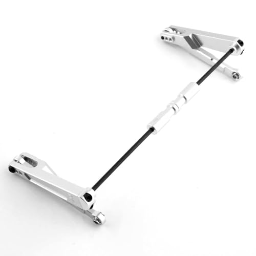 KUENCE Metall-Stabilisator-Set hinten for Axial RBX10 Ryft 1/10 RC Crawler Car, Upgrade-Teile-Zubehör(Silver) von KUENCE