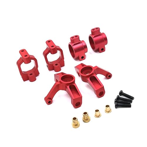 KUENCE Metall-Upgrade-Lenkbecher-Hinterbecher-C-Sitz-Set 1/10 104072 104001 104002 Auto-Ersatzteile(Rood) von KUENCE