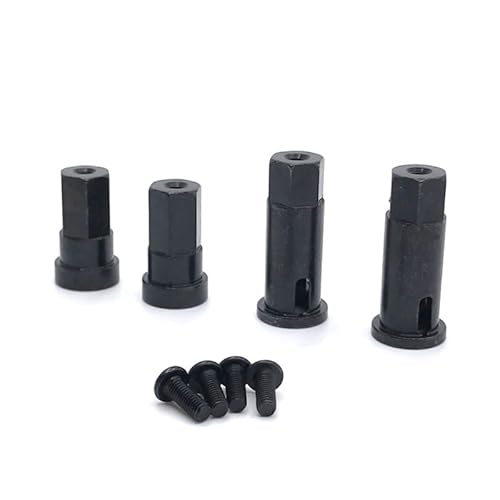 KUENCE Metall-Upgrade-Modifikation Vorder- und Hinterradadapter for HuangBoToys 1/10 ZP1001 ZP1002 ZP1003 ZP1004 RC-Autoteile von KUENCE