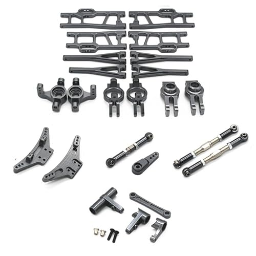 KUENCE Metall-Upgrade-Zubehör-Set Lenkblock-Nabenträger-Aufhängungsarm for for wltoys 104009 12402-A RC-Car-Upgrades(T) von KUENCE