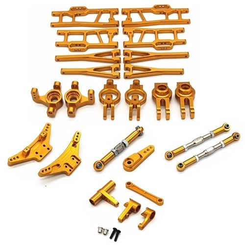 KUENCE Metall-Upgrade-Zubehör-Set Lenkblock-Nabenträger-Aufhängungsarm for for wltoys 104009 12402-A RC-Car-Upgrades(White) von KUENCE