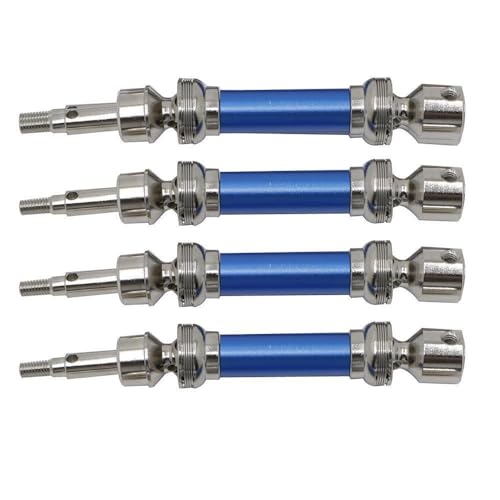 KUENCE Metall Vordere Und Hintere Antriebswelle CVD for Arrma 1/8 Infraction 4X4 MEGA 1/8 Vendetta 4X4 3S BLX RC Auto Upgrade Teile(Blauw) von KUENCE