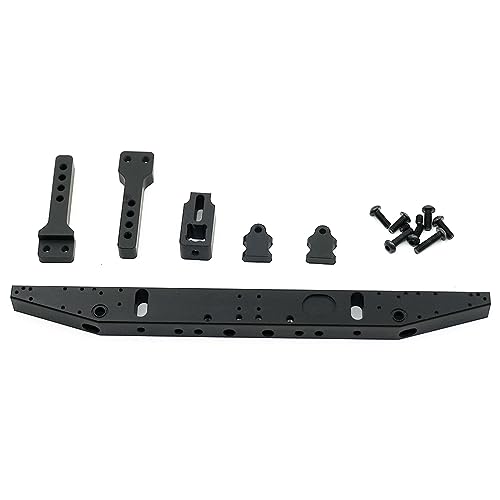 KUENCE Metalllegierung Vorder-/Heckstoßstange TRX-4 TRX4 1/10 Auto-LKW-Modell-Upgrade-Teile(Rear Bumper) von KUENCE
