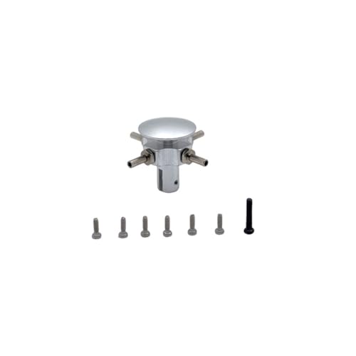 KUENCE RC Aircraft Parts Metal Upgrade Replacement Rotor Head Fit for WLtoys K124 K170 Remote Control Aircraft Accessories(Silver) von KUENCE