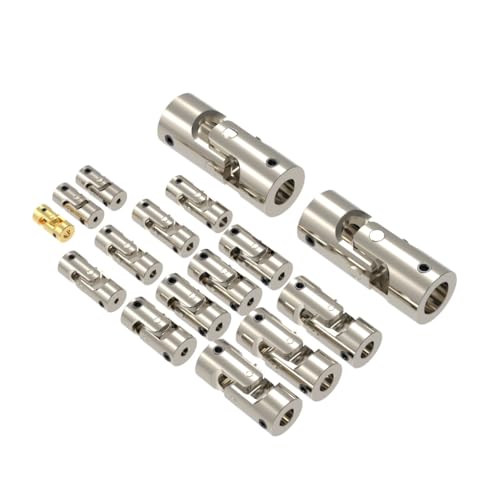 KUENCE Rc Boot Auto Metall Universal Gelenk Kupplung Kardangelenk 2mm/2,3mm/3mm/3,175mm/4mm/5mm/6mm/8mm/10mm Welle Motor Gimbal Stecker(D9L23-3mmx3.17mm) von KUENCE