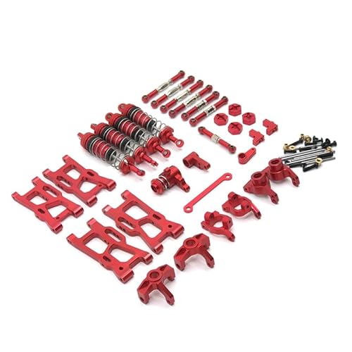 KUENCE Upgrade Metal Shock Absorber Swing Arm Steering Cup 11 Pack for for wltoys 144010 144002 144010 124017 124019 RC Autoteile(Sky Blue) von KUENCE