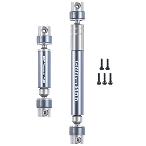 KUENCE Upgrade-Teile for Getriebeantrieb SCX24 1/24 Crawler Car aus Edelstahl und Aluminium(38 and 64mm Titanium) von KUENCE