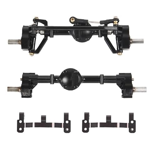 KUENCE Vordere und hintere Portalachse mit Metallverbindungsstangenhalterung for MN D90 MN-90 MN98 MN99S MN45 1/12 RC-Car-Upgrade-Teile von KUENCE