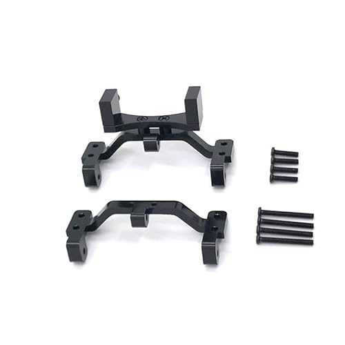 KUENCE for MN D90 D91 D96 MN99S 1/12 RC Auto Upgrade Teile Metall Zugstange Basis Sitz & Achse Up Servo Halterung Montieren Zubehör(Zwart) von KUENCE