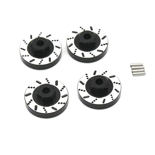 KUENCE for XIAOMI for Suzuki JIMNY Metallrad Gegengewicht Ausgleichsgewicht Radnaben Combiner 1/16 RC Auto Upgrade Teile(Zwart) von KUENCE