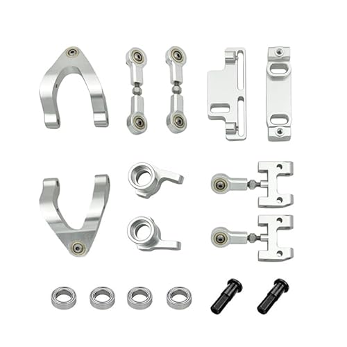 KUENCE for for WPL D12 1/10 RC Auto -Upgrade -Teile obere untere Schwung Arm Lenkung Tasse Knöchel Sechskantadapter Set Accessoires von KUENCE