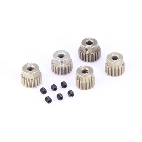 Kompatibel mit Surpass Hobby 48DP 3.175MM 16T 17T 18T 19T 20T Ritzelsatz for 1/10 RC Offroad Buggy Monster Truck 3.175mm Motorwelle Kompatibel mit Surpass Hobby 48DP 3.175MM 16T 17T 18T 19T 20T Ritzelsatz for 1/10 RC Offroad Buggy Monster Truck 3.175mm Motorwelle von KUENCE