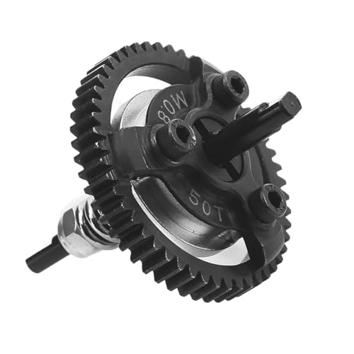 Metal Steel M0.8 50T 52T 54T 56T Spur Gear Slipper Clutch 6766 for 1/10 Traxxas Ford Fiesta Telluride 4X4 RC Car Upgrade Parts(50T) von KUENCE