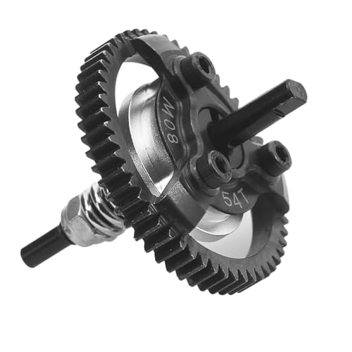 Metal Steel M0.8 50T 52T 54T 56T Spur Gear Slipper Clutch 6766 for 1/10 Traxxas Ford Fiesta Telluride 4X4 RC Car Upgrade Parts(54T) von KUENCE