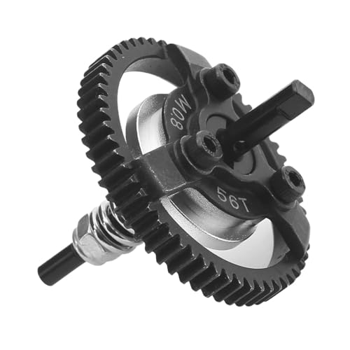 Metal Steel M0.8 50T 52T 54T 56T Spur Gear Slipper Clutch 6766 for 1/10 Traxxas Ford Fiesta Telluride 4X4 RC Car Upgrade Parts(56T) von KUENCE