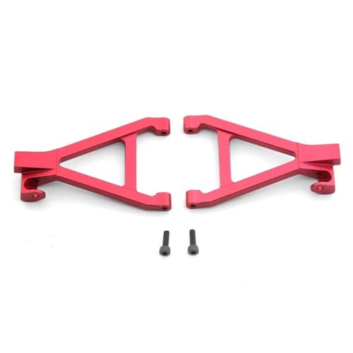 Metall Achsträger Knuckle Arm Suspension Arm Skidplate Welle for 1/16 Traxxas Slash Summit E-Revo OP Upgrade Teile Zubehör(Rear Lower Arm) von KUENCE